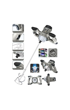 Dragro DRG-3000KRŞT 3000 W Bakir Sargi 6 Kademe Elektirikli Alçı Boya Ve Harç Karıştırıcı Gri Dragro DRG-3000KRŞT 3000 W Bakir Sargi 6 Kademe Elektirikli Alçı Boya Ve Harç Karıştırıcı Gri