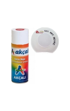Akçalı Sprey Boya 400 Ml 501 Mat Beyaz Çok Renkli Akçalı Sprey Boya 400 Ml 501 Mat Beyaz Çok Renkli