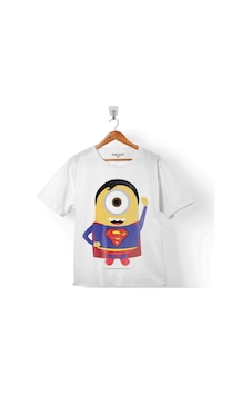 Minyonlar Mınnıons Superman Süper Kahraman Hero Çocuk Tişört 001 Minyonlar Mınnıons Superman Süper Kahraman Hero Çocuk Tişört 001