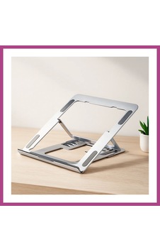 Gees Global Katlanabilir Alüminyum Laptop Stand 6 Açılı Gümüş Gbzs Gees Global Katlanabilir Alüminyum Laptop Stand 6 Açılı Gümüş Gbzs