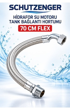 70 Cm Hidrafor Su Motoru Tank Bağlantı Flex Hortumu Dirsekli 70 Cm Hidrafor Su Motoru Tank Bağlantı Flex Hortumu Dirsekli