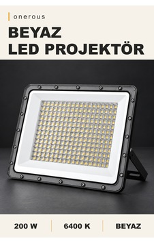 Onerous 200w 6400k Beyaz Led Projektör Onerous 200w 6400k Beyaz Led Projektör