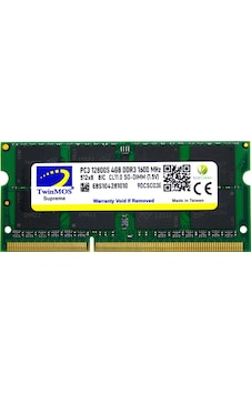 TwinMos MDD34GB1600N 4 GB DDR3 1600 MHz CL11 Notebook Ram TwinMos MDD34GB1600N 4 GB DDR3 1600 MHz CL11 Notebook Ram