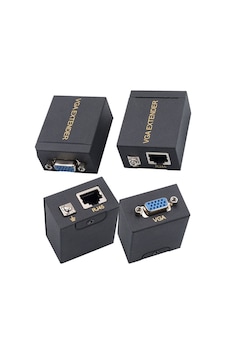 Powermaster Vga Cat5 Cat6 60 Metre Extender Uzatıcı Powermaster Vga Cat5 Cat6 60 Metre Extender Uzatıcı