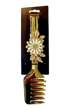 Balsa Gold Renk Papatya Detaylı Çelik Maşa Altın Balsa Gold Renk Papatya Detaylı Çelik Maşa Altın