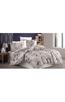 Majoli Çift Kişilik Ranforce Nevresim Takımı Fiori Lilac Desenli Majoli Çift Kişilik Ranforce Nevresim Takımı Fiori Lilac Desenli