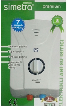 Simetra Premium Ani Su Isıtıcı 8 Emniyetli  Elektrikli Şofben SMT120095
