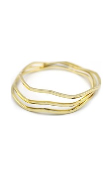 Zigzag Ajda Bilezik-60mm - Altın Açık Mavi Zigzag Ajda Bilezik-60mm - Altın Açık Mavi