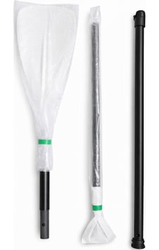 Fiber Glass Sup Küreği Hafif Tek Taraflı Paddle Board Küreği Beyaz / Turkuaz