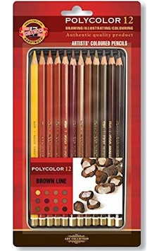 Koh-ı Noor Set Of Artist S Coloured Pencils Kahverenk Lin Koh-ı Noor Set Of Artist S Coloured Pencils Kahverenk Lin