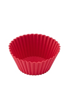 Silikon Tırtıklı Kek Ve Muffin Kalıbı 6 Adet - Kırmızı Silikon Tırtıklı Kek Ve Muffin Kalıbı 6 Adet - Kırmızı