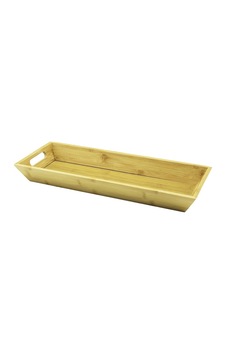 Dikdörtgen Çift Kulplu Ahşap Bambu Sunum Tepsisi 16x40cm - Derin 4cm Bx40 Dikdörtgen Çift Kulplu Ahşap Bambu Sunum Tepsisi 16x40cm - Derin 4cm Bx40