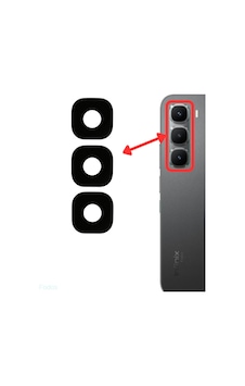 Infinix Hot 60 Pro Kamera Lensi Cam - Kamera Camı - Yapışkanlı - X6885 Uyumlu