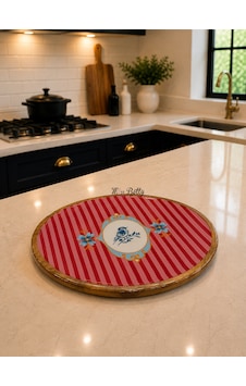 Bellisima Ahşap Yuvarlak Servis Tepsisi 30 Cm Pembe Bellisima Ahşap Yuvarlak Servis Tepsisi 30 Cm Pembe