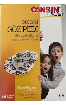 Cansın Plast Desenli Çocuk Göz Pedi 50'li Cansın Plast Desenli Çocuk Göz Pedi 50'li