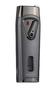 Quantoro Çift Torch Pürmüz Gunmetal-gümüş Metal Puro Çakmağı - Trz1058 Quantoro Çift Torch Pürmüz Gunmetal-gümüş Metal Puro Çakmağı - Trz1058