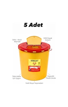 Tıbbi Atık Kovas Sarı, Enfekte Kovası Sarı Renk , Hijyenik Ve Güvenli Kullanım 25 Litre Tüm Adetler Sarı Tıbbi Atık Kovas Sarı, Enfekte Kovası Sarı Renk , Hijyenik Ve Güvenli Kullanım 25 Litre Tüm Adetler Sarı