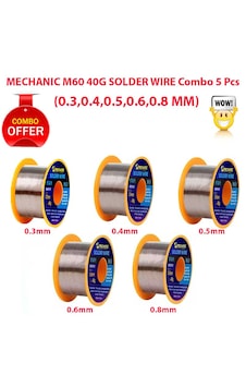 Mechanic M60 40g 0.5MM Yüksek Saflıkta Temizleme Gerektirmeyen Reçine Lehim Teli