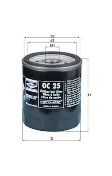 Mahle Oc25 Yag Filtresi 11421250534 11421256850 11421258038