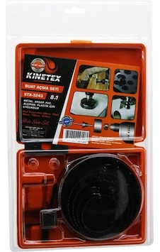 8in1 Buat Açma Panç Seti Metal - Ahşap - Pvc - Alçıpan - Pls. 64-73-89-102-127mm Ktx-3243 5324