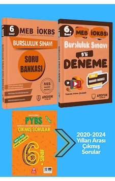 Ardışık Yayınları 6. Sınıf Bursluluk Sınavı Soru Bankası Deneme Sınavı Ve Çıkmış Sorular Seti Ardışık Yayınları 6. Sınıf Bursluluk Sınavı Soru Bankası Deneme Sınavı Ve Çıkmış Sorular Seti