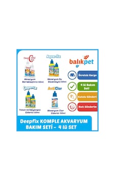 Akvaryum Bakımı Sağlık Seti 4 Lü- Akvaryum Su Düzenleyici Set Akvaryum Bakımı Sağlık Seti 4 Lü- Akvaryum Su Düzenleyici Set