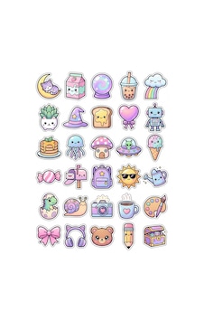 30 Adet Pastel Hayvan Ve Eşya Sticker Seti - Telefon Defter Ajanda İçin Çok Renkli 30 Adet Pastel Hayvan Ve Eşya Sticker Seti - Telefon Defter Ajanda İçin Çok Renkli
