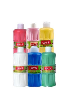 Lets Parmak Boyası 500ml 6lı Set Çok Renkli Lets Parmak Boyası 500ml 6lı Set Çok Renkli