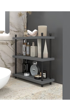 İnci Makyaj Ve Banyo Organizeri Düzenleyici, 40 Cm Antrasit Sis Gri İnci Makyaj Ve Banyo Organizeri Düzenleyici, 40 Cm Antrasit Sis Gri