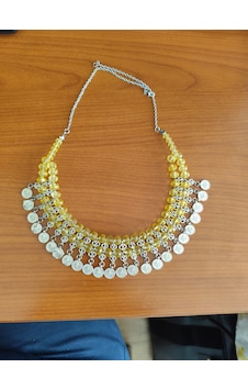 Takı Kırıstal Kolye El Yapımı Sarı Takı Kırıstal Kolye El Yapımı Sarı