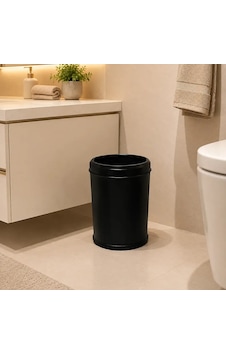 Arı Metal Kapaksız Çöp Kovası Siyah 5 Litre 7653-s Arı Metal Kapaksız Çöp Kovası Siyah 5 Litre 7653-s