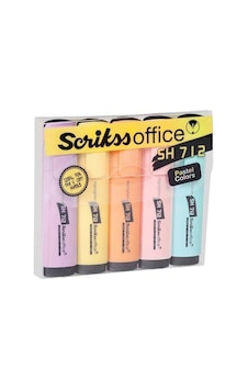 Scrikss Sh712 Pastel Renkler Fosforlu Kalem Seti 5'li Çok Renkli Scrikss Sh712 Pastel Renkler Fosforlu Kalem Seti 5'li Çok Renkli