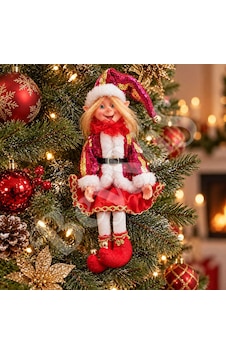 Beysüs Yılbaşı Çam Ağacı Süsü Fuşya Uzun Saçlı Elf Figürü 36 Cm Beysüs Yılbaşı Çam Ağacı Süsü Fuşya Uzun Saçlı Elf Figürü 36 Cm