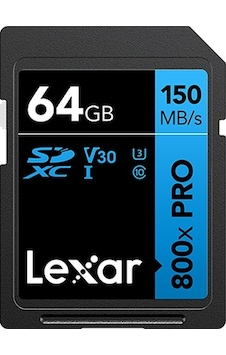 Lexar Professional 800X Pro SDXC LSD0800P064G-BNNNG 64 GB C10 V30 U3 Hafıza Kartı Lexar Professional 800X Pro SDXC LSD0800P064G-BNNNG 64 GB C10 V30 U3 Hafıza Kartı
