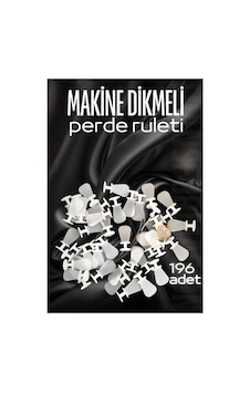 Makine Dikmeli Perde Düğmesi Perde Ruleti Perde Düğmesi 196 Adet 721325 Beyaz