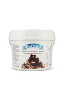 Vizyon Çikolatalı Profiterol Sosu 7 Kg Vizyon Çikolatalı Profiterol Sosu 7 Kg