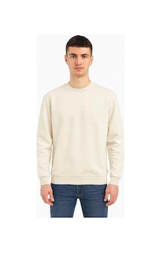 Classics Men Erkek Oversize Uzun Kol Sıfır Yaka Sweatshırt-7383 krem