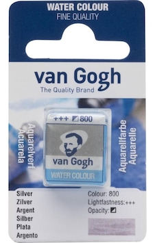 Talens Van Gogh Tablet Suluboya 1/2 Silver 800 Talens Van Gogh Tablet Suluboya 1/2 Silver 800