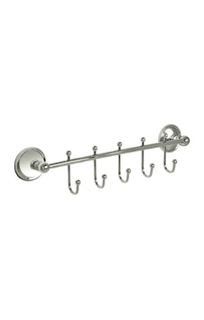 Çelik Banyo Aksesuarı Çıkmalı Beşli Askılık Gümüş Çelik Banyo Aksesuarı Çıkmalı Beşli Askılık Gümüş