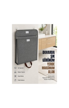 Katlanır Duvar Askılı Çamaşır Sepeti Geniş İç Hacimli Banyo Düzenleyici