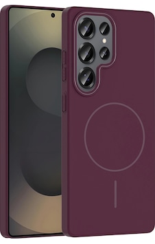 Samsung Uyumlu Galaxy S25 Ultra Kılıf M-safe Şarj Özellikli Zore Ruby Sert Kapak Mürdüm Samsung Uyumlu Galaxy S25 Ultra Kılıf M-safe Şarj Özellikli Zore Ruby Sert Kapak Mürdüm