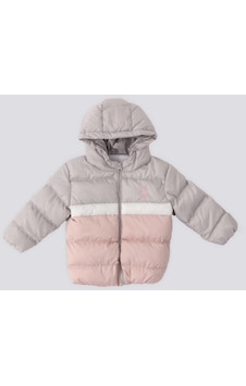 U.S. Polo Assn. Pudra İki Renkli Kapüşonlu Bebek Mont 5274-41624 Gri U.S. Polo Assn. Pudra İki Renkli Kapüşonlu Bebek Mont 5274-41624 Gri