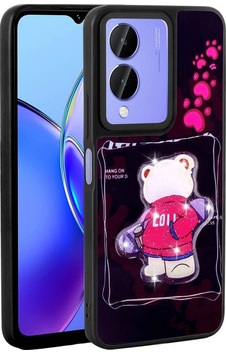 Vivo Y17s Case Shining Embossed Zore Amas Silicone Cover With Iconic Figure