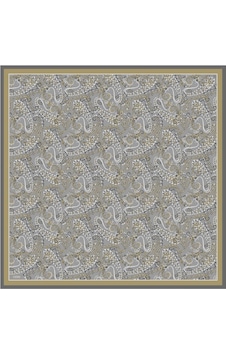 BELLİ Saf İpek Eşarp 4101d Twill İpek - 90 X 90 / Gri Gri BELLİ Saf İpek Eşarp 4101d Twill İpek - 90 X 90 / Gri Gri