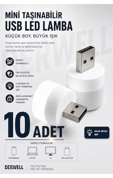 10 Adet - Bebek Ve Çocuk Odaları İçin Mini Taşınabilir Usb Led Lamba Powerbank Laptop Pc Uyumlu Tak Çalıştır Mikro Gece Aydınlatma Lambası Bebek Odası Koridor Kamp Için Yuvarlak Küçük Kompakt Ampul 10 Adet - Bebek Ve Çocuk Odaları İçin Mini Taşınabilir Usb Led Lamba Powerbank Laptop Pc Uyumlu Tak Çalıştır Mikro Gece Aydınlatma Lambası Bebek Odası Koridor Kamp Için Yuvarlak Küçük Kompakt Ampul