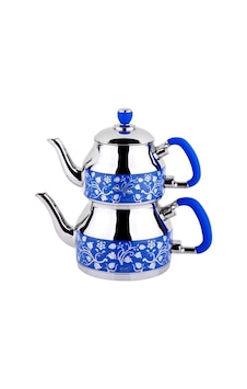 Özkent Symbol Mavi Mini Desenli Çaydanlık Özkent Symbol Mavi Mini Desenli Çaydanlık