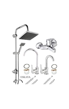 Lüx 4 Lü Set Robot Tepe Yağmurlama Duş Seti Banyo Lavabo Mutfak Eviye Bataryası Diğer Lüx 4 Lü Set Robot Tepe Yağmurlama Duş Seti Banyo Lavabo Mutfak Eviye Bataryası Diğer