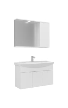 Orka Banyo Dolabı Purus 100 Cm Asma Banyo Dolabı Takımı Spot Aynalı Beyaz Orka Banyo Dolabı Purus 100 Cm Asma Banyo Dolabı Takımı Spot Aynalı Beyaz