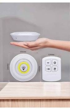 Lexroo Led Lamba 3& 8217 Lü Uzaktan Kumandalı Yapışkanlı Beyaz Iş Beyaz Işık Lexroo Led Lamba 3& 8217 Lü Uzaktan Kumandalı Yapışkanlı Beyaz Iş Beyaz Işık