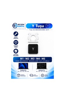 Macbook Pro & Air M1-m2-m3 Uyumlu Klavye Yedek Tuş Seti T-q Arası Macbook Pro & Air M1-m2-m3 Uyumlu Klavye Yedek Tuş Seti T-q Arası